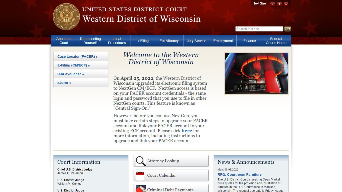 Western District of Wisconsin | United States District Court